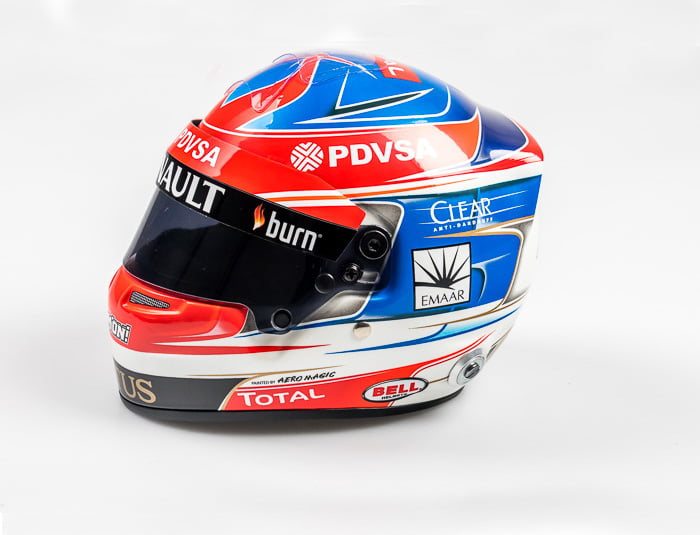 1:2 Scale Helmet Romain Grosjean 2014